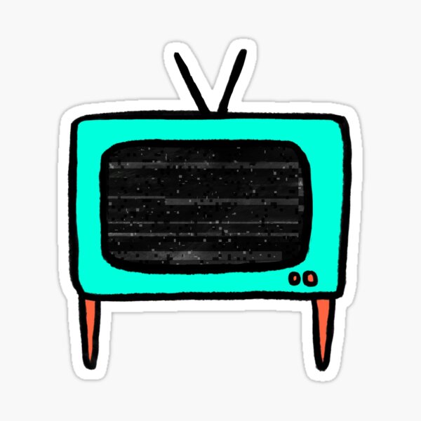 Vista previa del artículo con la obra «Estático. Televisor retro.», diseñado y vendido por RosiesGallery.