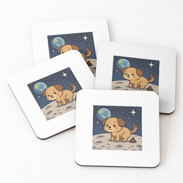 Item preview, Cute Cartoon Dog Pooping In Space designed and sold by Studio Sonder.