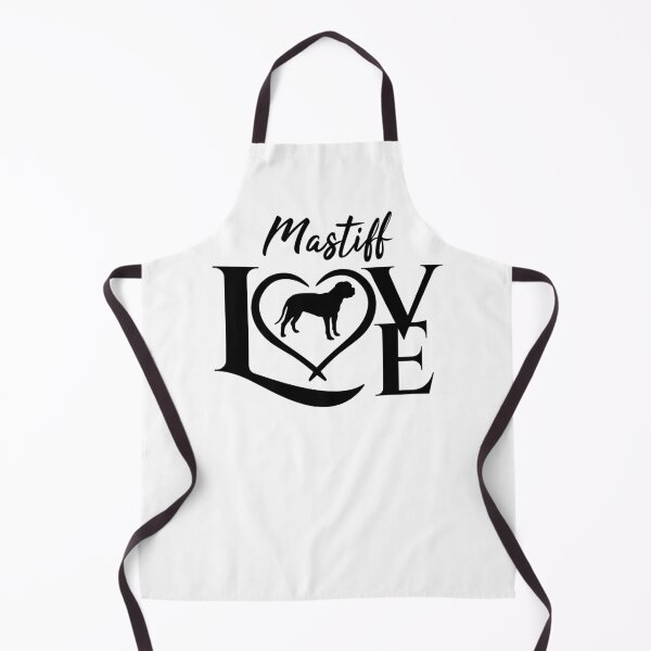 Item preview, Love Mastiff – Heart and Dog Silhouette Design designed and sold by EmeraldeaArt.