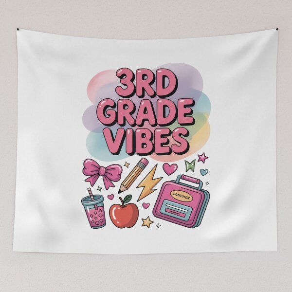 Item preview, 3rd Grade Vibes Coquette Bow Back to School Aesthetic designed and sold by Marpin91.