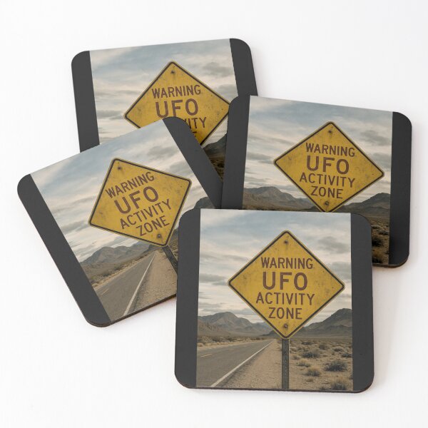 Item preview, Warning sign about UFOs – WARNING UFO ACTIVITY ZONE designed and sold by TeeJungleStudio.