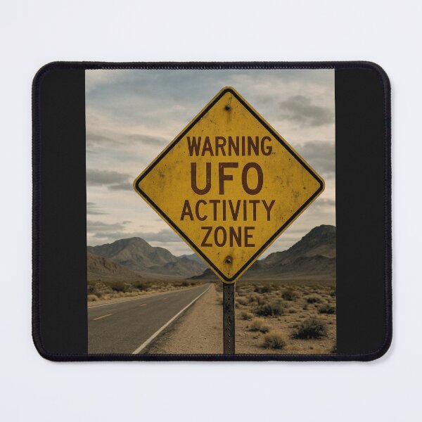 Item preview, Warning sign about UFOs – WARNING UFO ACTIVITY ZONE designed and sold by TeeJungleStudio.