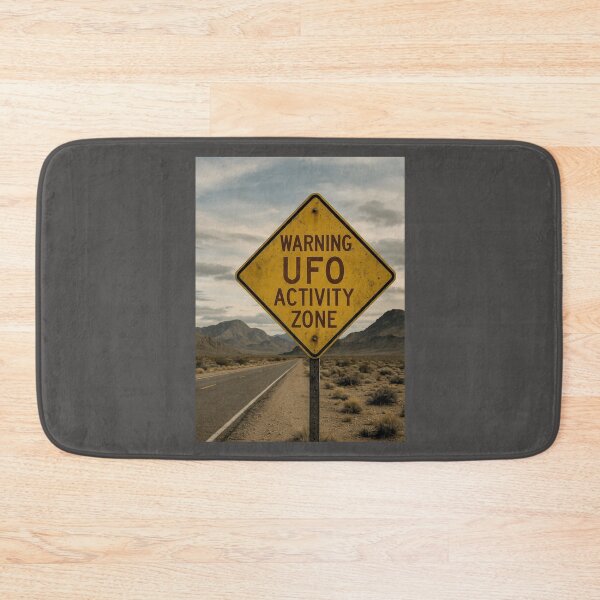 Item preview, Warning sign about UFOs – WARNING UFO ACTIVITY ZONE designed and sold by TeeJungleStudio.