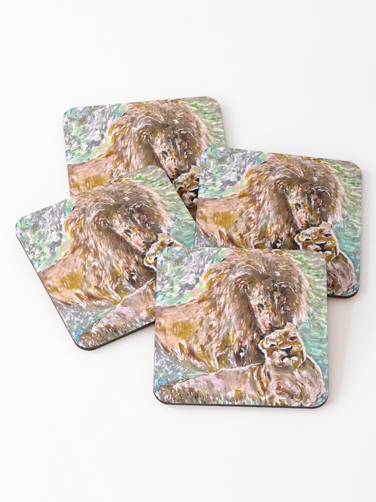 Thumbnail 1 of 5, Coasters (Set of 4), Primal Affection designed and sold by DebbieSteinhoff.