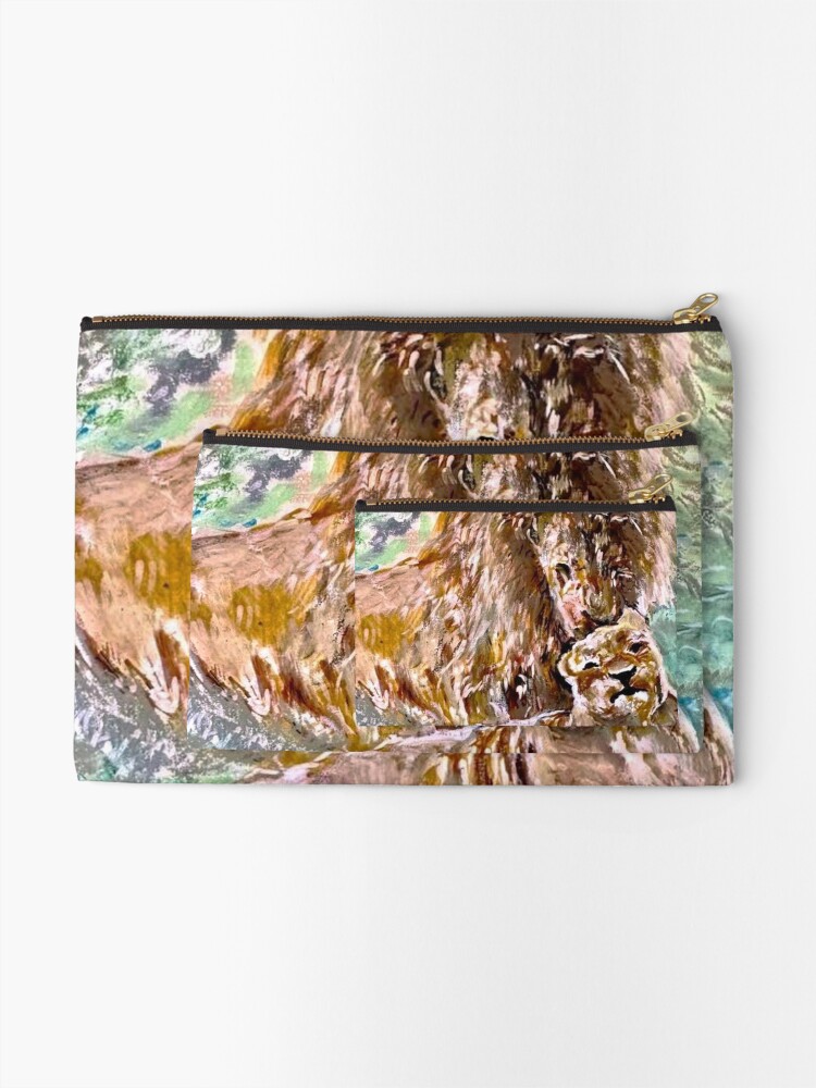 Thumbnail 2 of 4, Zipper Pouch, Primal Affection designed and sold by DebbieSteinhoff.