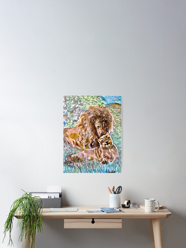 Thumbnail 2 of 3, Poster, Primal Affection designed and sold by DebbieSteinhoff.