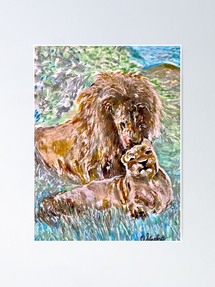 Thumbnail 1 of 3, Poster, Primal Affection designed and sold by DebbieSteinhoff.