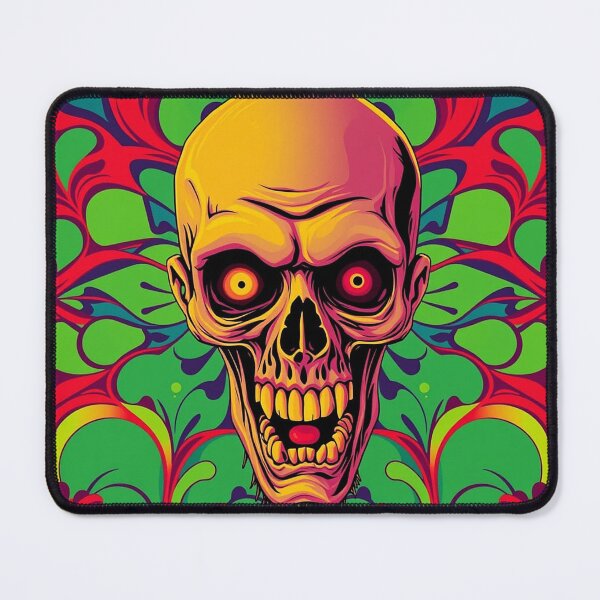 Item preview, Psychedelic Zombie Skull designed and sold by TheDarkVault.