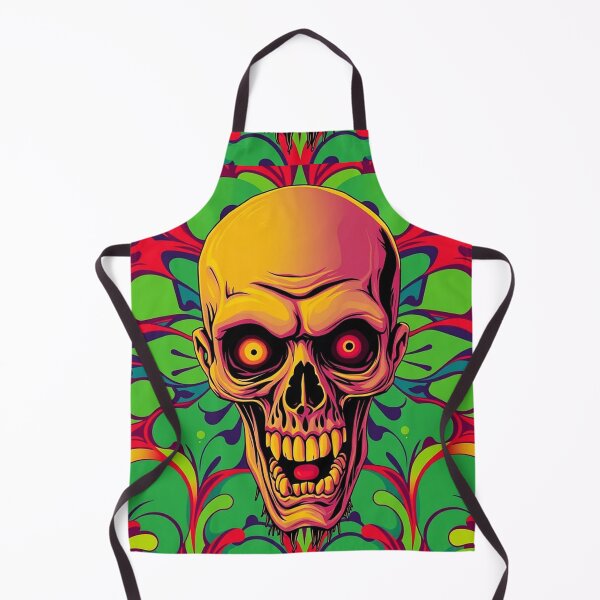 Item preview, Psychedelic Zombie Skull designed and sold by TheDarkVault.