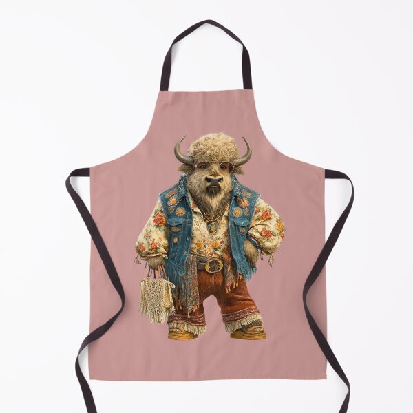 Item preview, Title: Groovy Bison Boho Vibes designed and sold by MYTHIC PEEL STICKERS.