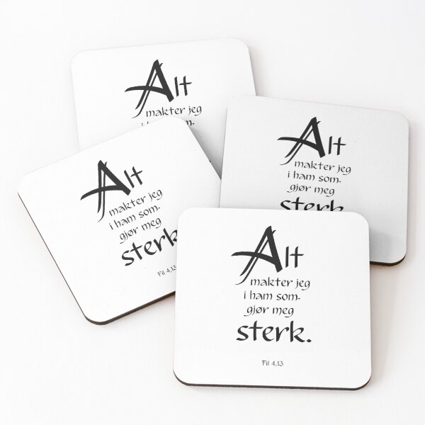 Item preview, Alt makter jeg – Svart tekst designed and sold by GudsOrd Illustrasjoner.