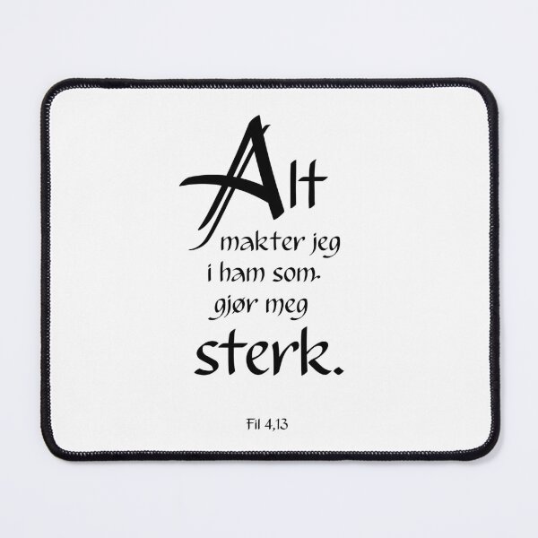 Item preview, Alt makter jeg – Svart tekst designed and sold by GudsOrd Illustrasjoner.