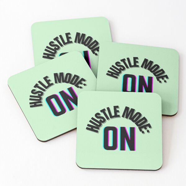 Item preview, Hustle Mode: ON – Gym Motivation Typography Design designed and sold by thoratsdesign.