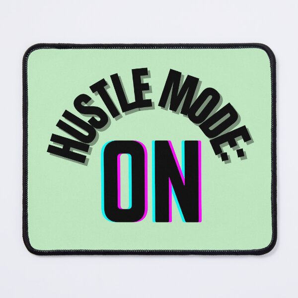 Item preview, Hustle Mode: ON – Gym Motivation Typography Design designed and sold by thoratsdesign.