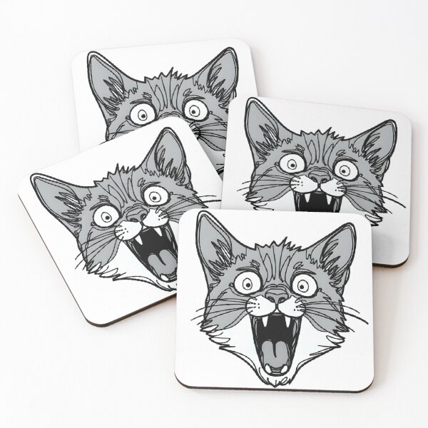 Item preview, Screaming Feline Frenzy – Hilarious Cat Face Tee designed and sold by Skyla007.