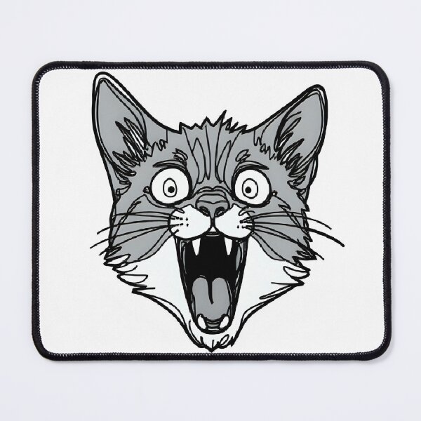 Item preview, Screaming Feline Frenzy – Hilarious Cat Face Tee designed and sold by Skyla007.