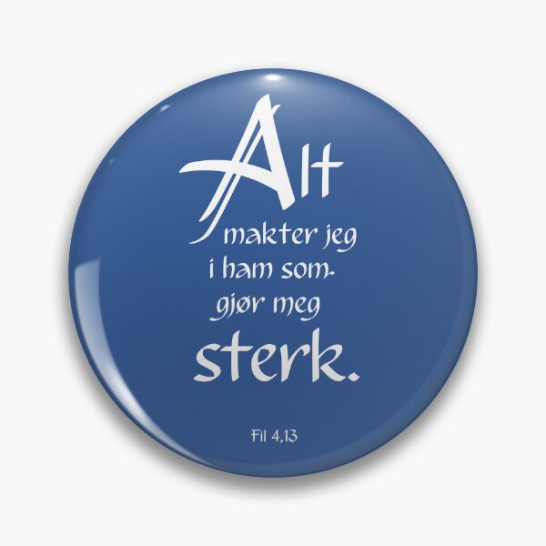 Item preview, Alt makter jeg - Hvit tekst designed and sold by GudsOrd Illustrasjoner.