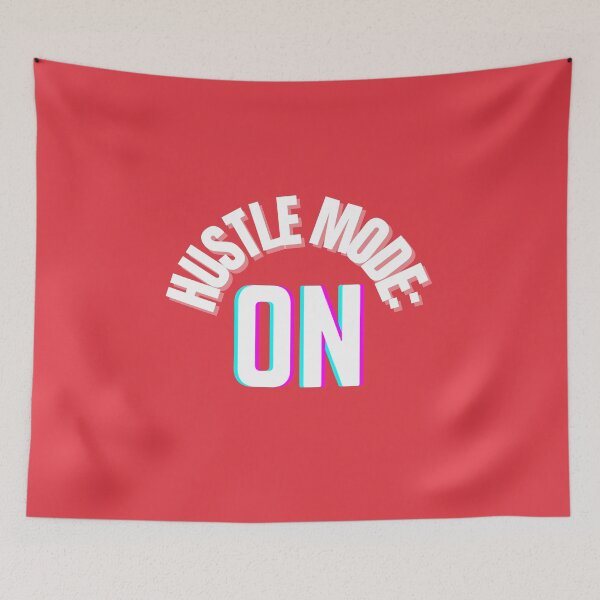 Item preview, Hustle Mode: ON – Bold Motivational Shirt Design designed and sold by thoratsdesign.