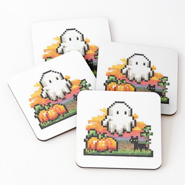 Item preview, Pixel Art Halloween Scene / 8-Bit Halloween Landscape designed and sold by BBackdesign.