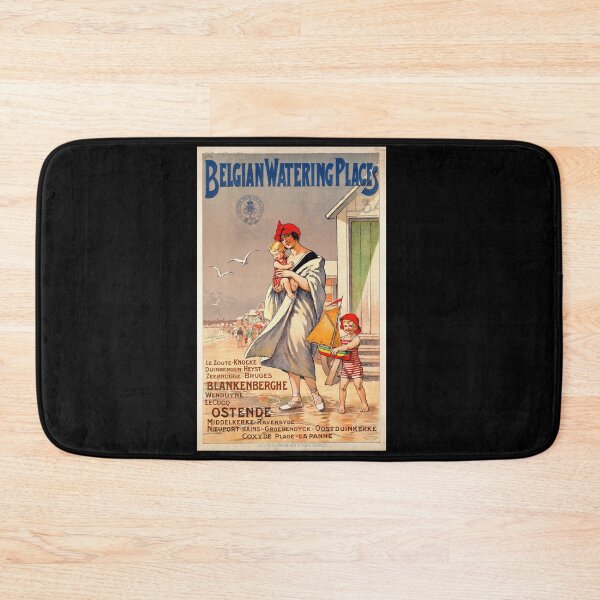 Item preview, Vintage Belgian Coastal Travel Art Nouveau Poster | Early 20th Century Seaside Resorts | Belgian State Railway Promotion designed and sold by artofuniverse.