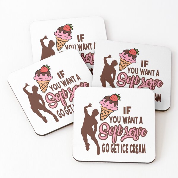 Item preview, If You Want a Soft Serve Go Get Ice Cream Sticker Funny Volleyball art designed and sold by Colorfulman.