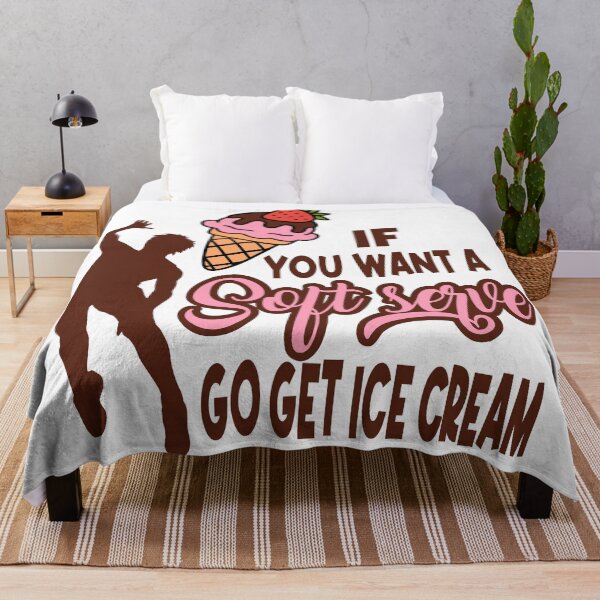 Item preview, If You Want a Soft Serve Go Get Ice Cream Sticker Funny Volleyball art designed and sold by Colorfulman.