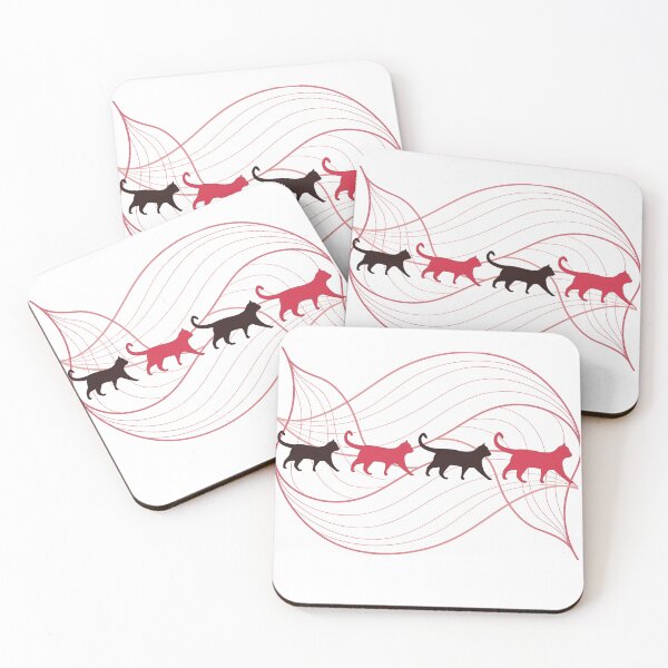 Item preview, Abstract Cat Silhouette Art – Elegant Feline Line Flow Design designed and sold by Kabootri.