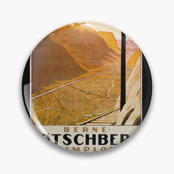 Item preview, Vintage Travel Poster | Lötschberg-Simplon | Art Deco Style | Swiss Alps Railway | Mid-20th Century | Scenic Landscape Print designed and sold by artofuniverse.