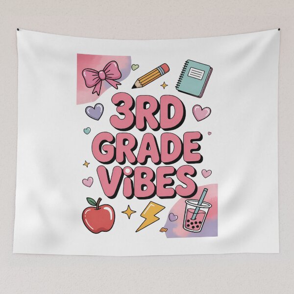 Item preview, 3rd Grade Vibes Coquette Bow Back to School Aesthetic designed and sold by Marpin91.