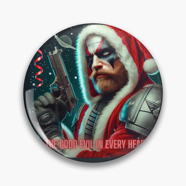 Item preview, Cyberpunk Santa Warrior Dark Festive designed and sold by Voodoo Store Paranormal Collections.