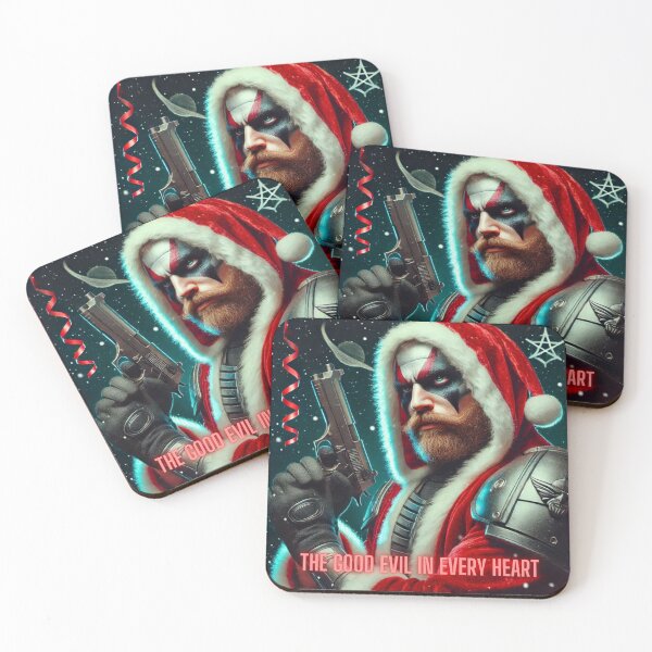 Item preview, Cyberpunk Santa Warrior Dark Festive designed and sold by Voodoo Store Paranormal Collections.
