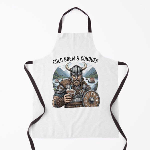 Item preview, Cold Brew & Conquer – Viking Coffee Lover Design designed and sold by shashtopia.