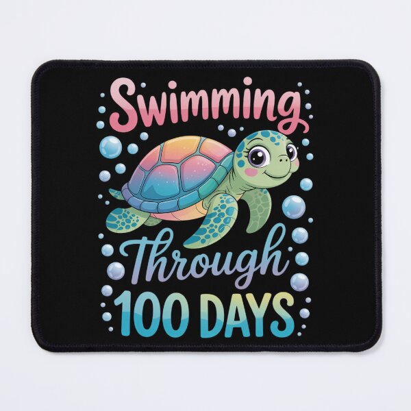 Item preview, Swimming Through 100 Days Cute Turtle 100th Day Of School designed and sold by CookWorldLaughs.
