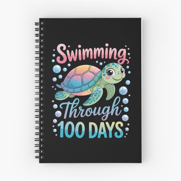 Item preview, Swimming Through 100 Days Cute Turtle 100th Day Of School designed and sold by CookWorldLaughs.