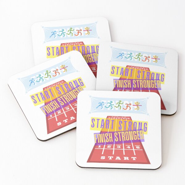 Item preview, Start Strong Finish Stronger Running Design – Motivational Track designed and sold by E20STUDIO.