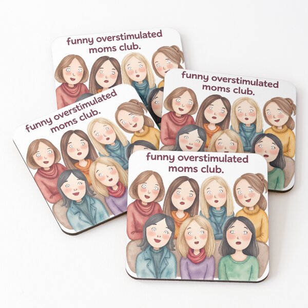 Item preview, Funny Overstimulated Moms Club v2 designed and sold by Kimhunza.