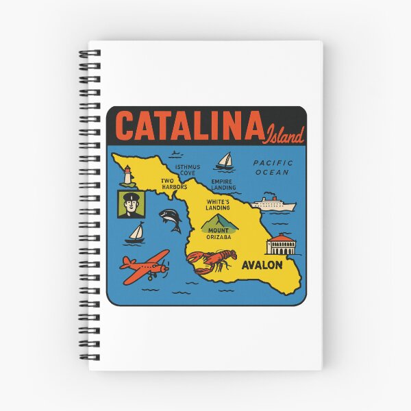 Item preview, Catalina Island Vintage Style Decal designed and sold by Decal Mania.