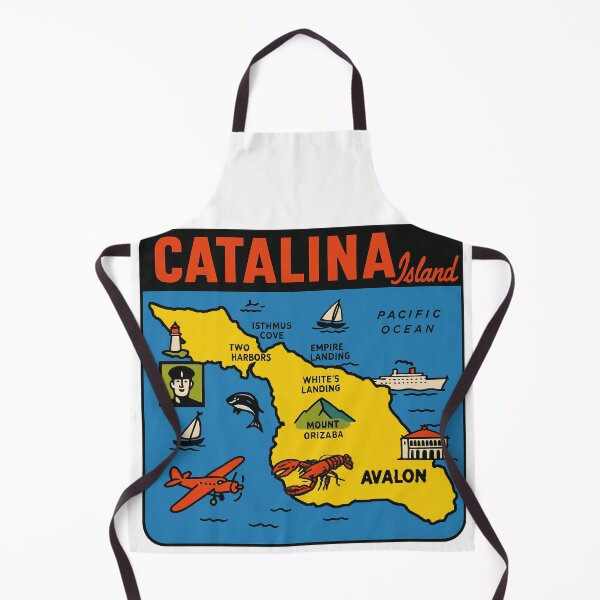 Item preview, Catalina Island Vintage Style Decal designed and sold by Decal Mania.