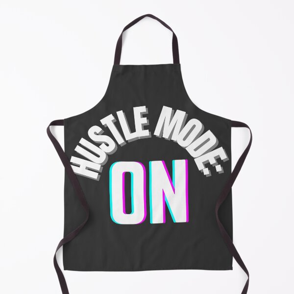 Item preview, Hustle Mode: ON – White Motivational Typography on Charcoal designed and sold by thoratsdesign.