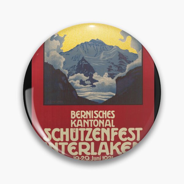 Item preview, Vintage Swiss Poster | Bernese Shooting Festival 1921 | Art Nouveau Deco Style | Interlaken Collectible | Swiss Alps Art Print designed and sold by artofuniverse.