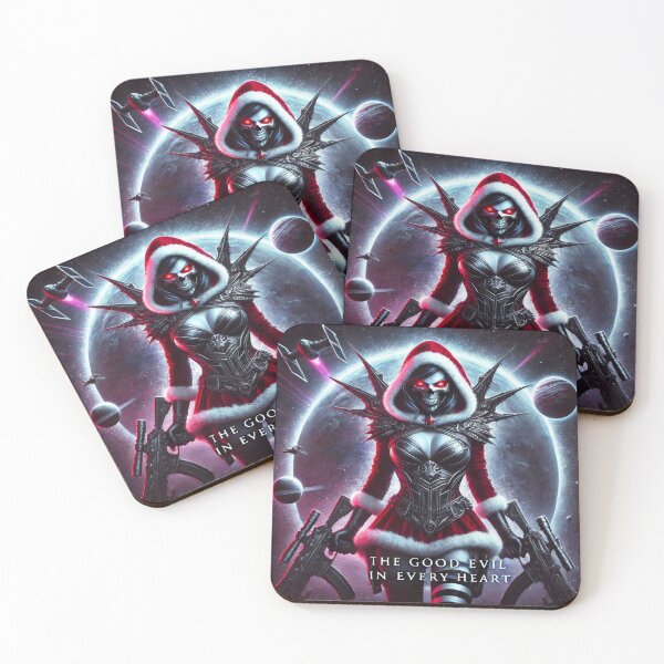 Item preview, Cyberpunk Dark Santa Frost Warrior designed and sold by Voodoo Store Paranormal Collections.