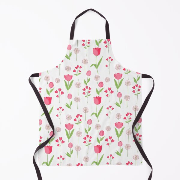 Item preview, Pink Floral Delight - Seamless Pattern with Tulips, Hearts, and Allium Flowers designed and sold by Arte Zen.