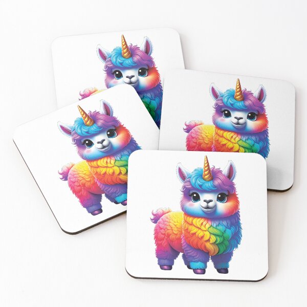 Item preview, Unicorn Rainbow Alpaca designed and sold by caffin8ed.
