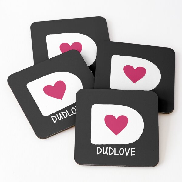 Artikelvorschau, DUDLOVE-Logo, dunkler Hintergrund entworfen und verkauft von dudlove-on-redbubble.