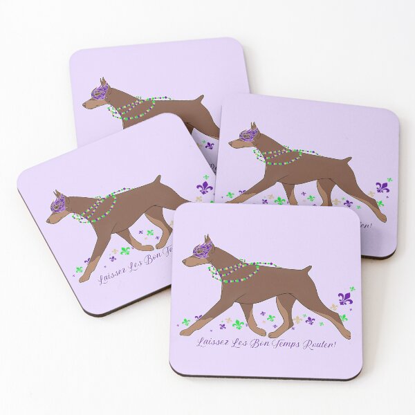 Item preview, Red Doberman Mardi Gras designed and sold by Atelier Cupcake.