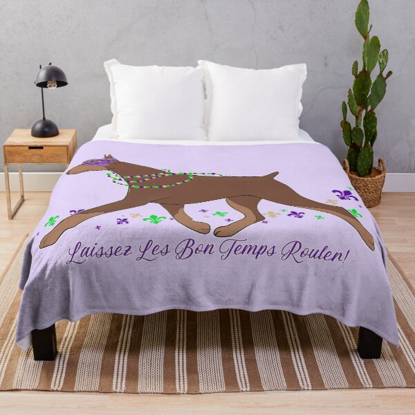 Item preview, Red Doberman Mardi Gras designed and sold by Atelier Cupcake.