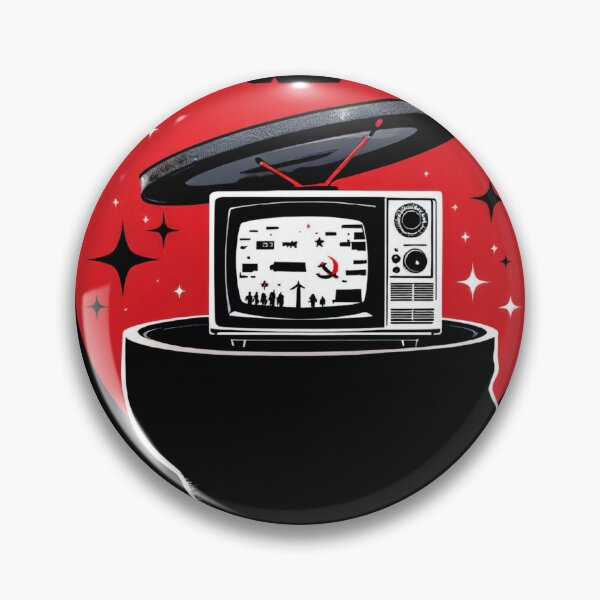 Item preview, There is a black and red poster with a television in the head designed and sold by cafegrafis.