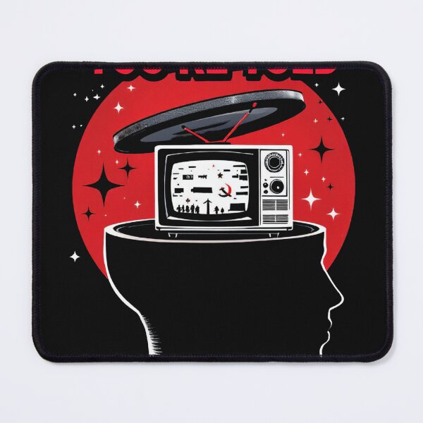 Item preview, There is a black and red poster with a television in the head designed and sold by cafegrafis.