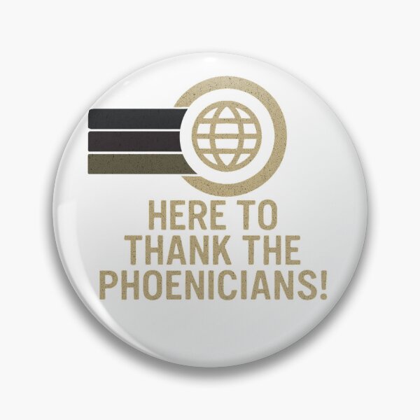 Item preview, "Thank the Phoenicians” Retro Heritage Collection designed and sold by SuperCaliFabulous™.