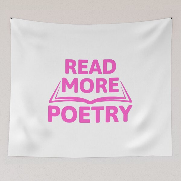 Item preview, Read More Poetry! Pink Reading Girl designed and sold by PMCreative.